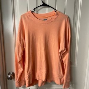 Bright orange long sleeved aerie tee